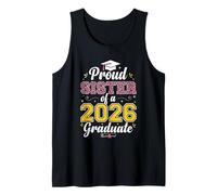 Hermana Orgullosa de una Clase de posgrado 2026 de Leopardo Senior 2026 Camiseta sin Mangas