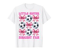 Hermana pequeña, mayor fanática del fútbol, hermana pequeña, coqueta con lazo Camiseta