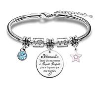 Hermana Pulsera Aprecia Regalo CumpleañOs Mujeres Adolescentes Divertidas GraduacióN Inspiradora JoyeríA Recuerdo Navidad DíA Familia Presente Brazalete Amuleto Estrella Hermanas PequeñAs Medianas