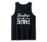 Hermana Roadtrip Aventura Hermanos Viaje por Carretera Hermanas Camiseta sin Mangas