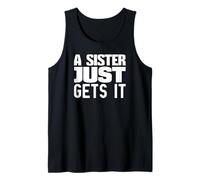 Hermana Vinculación Eslogan Familia Amor Cita Camiseta sin Mangas
