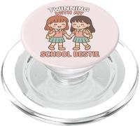 Hermanamiento con mi Mejor Amiga de la Escuela, Linda Amiga Que Coincide, Twin Day PopSockets PopGrip para MagSafe
