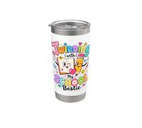 Hermanamiento con mi mejor amiga de la escuela, linda amiga que coincide, Twin Day Vaso térmico de acero inoxidable de doble pared