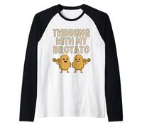 Hermanamiento con My Bro Potato Twin Brothers Best Friend Camiseta Manga Raglan