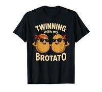 Hermanando con mis Amigos de Brotato, Divertido Juego de Patatas Camiseta