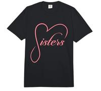 Hermanas Corazón Diseño Hermanos Amor Familia Sis Comfort Colors Adult Heavyweight T-Shirt