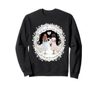 Hermanas Side by Side Or Miles Connected by Heart Siblings Sudadera