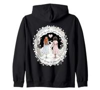 Hermanas Side by Side Or Miles Connected by Heart Siblings Sudadera con Capucha