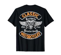 Hermandad Honor Respeto V-Twin Alas Biker u Hermandad Camiseta