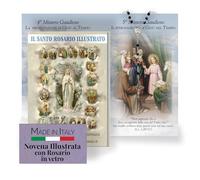Hermano Bonella Tapa blanda con el rosario sagrado, folleto de 20 secretos de la encíclica del Papa Juan Pablo II - incluye rosario de vidrio, Talla única, Vaso, No aplica, Eén maat, Vidrio, No