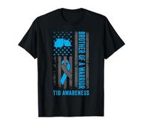 Hermano de un guerrero diabético diabético tipo 1 Conciencia de la diabetes Camiseta
