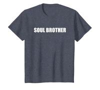 Hermano del Alma Camiseta, Niños, Azul Jaspeado, 8 años