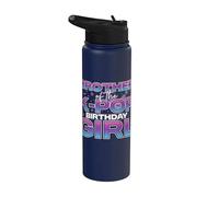 Hermano Del K-Pop Cumpleaños Chica Coreano Feliz Cumpleaños Stainless Steel Insulated Water Bottle