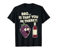 Hermano, ¿estás ahí Dentro? Divertido Juego de Palabras con Uvas Camiseta