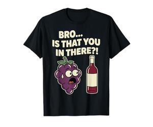 Hermano, ¿estás ahí Dentro? Divertido Juego de Palabras con Uvas Camiseta