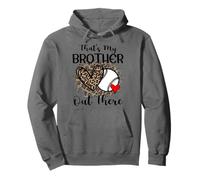 Hermano Hermana Béisbol Divertido Ese es mi hermano Sudadera con Capucha