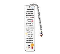 Hermano Marcadores de Libros Inspirador Graduación Ir a La Universidad Regalos Hombres Marcapáginas Estímulo Cumpleaños Regalo Personalizado Libro Amante Volver a La Escuela Mejores Deseos Recuerdos