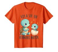 Hermano Mayor, Niño | Voy A Ser Hermano Mayor Camiseta, Niños, Naranja, 12 años