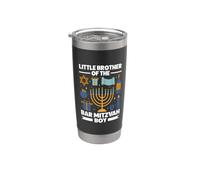 Hermano pequeño del Bar Mitzvah Vaso térmico de acero inoxidable de doble pared