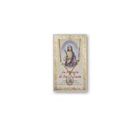 Hermanos Bonella | Medalla de Santa Lucía y Tarjeta con Oración | Hecho en Italia