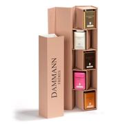 Hermanos Dammann | Caja de iris | Caja surtida de té y té de hierbas | Caja de Regalo 5 Sabores Té y Té de Hierbas en Latas Metálicas | Té y Hojas de Té de Hierbas - (150 Gr) | Caja de regalo de té