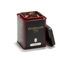 Hermanos Dammann | Té negro, albaricoque, higo y bergamota | Té Negro Suelto Saborizado - 100 Gr | Hojas de té negro y pétalos de flores | Hoja negra suelta individual