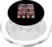 Hermanos no Puedo discutir con mi Hermana Ella es Mayor Que yo PopSockets PopGrip para MagSafe