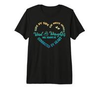 Hermanos Side by Side O Miles Apart Papá E Hija Camiseta Premium