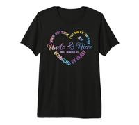 Hermanos Side by Side O Miles Apart Tío Y Sobrina Camiseta Premium