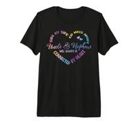 Hermanos Side by Side O Miles Apart Tío Y Sobrino Camiseta Premium