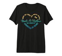 Hermanos Side by Side O Miles Apart Tío Y Sobrino Camiseta Premium