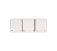 Hermes GNT 0323-02 5901130483921 - Enchufe hermético de 3 vías Z/U 16A IP44, color blanco
