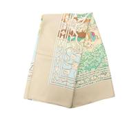 Hermès Vintage - Pre-owned Le Fleuve Sacre Foulard en Soie - Pre-owned - Mujer - Beige - ONE SIZE -