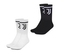 hermet 2 Pack Calze Juventus Juego de Calcetines, Blanco y Negro, 35-38 Unisex Adulto