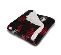 Hermet A.C.Milan - Manta Polar Polar Sherpa de Cordero, 130 x 160 cm, de Invierno, de Doble Capa, Suave cálida, Producto Oficial