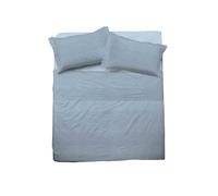 hermet Cristal, Juego de sábanas para Cama de Matrimonio de algodón, 100% algodón, Juego de sábanas de 2 plazas, sábana encimera, sábana Bajera con Esquinas, par de Fundas de Almohada, Avio