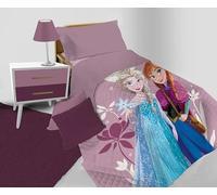 hermet Frozen - Colcha para Cama Individual primaveral de Disney, Colcha primaveral para Cama Individual, Colcha de Entretiempo Acolchada, 100% Microfibra, Producto Oficial Disney
