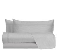 hermet Juego de sábanas matrimoniales 100% algodón, Juego de Cama matrimonial, 2 plazas, fantasía Efecto Tela, sábana encimera + sábana Bajera + 2 Fundas de Almohada