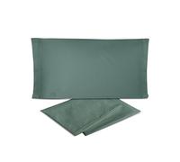 hermet Laura Biagiotti - Juego de sábanas para Cama de Matrimonio de Color Liso de percal 100% algodón, Juego de sábanas de 4 Piezas, sábana encimera + sábana Bajera Ajustable + 2 Fundas de Almohada