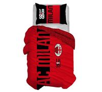 hermet Milan - Juego de Funda nórdica Individual de algodón, Funda nórdica, Funda + Funda de Almohada, 100% algodón, Producto Oficial, (no Contiene sábana Bajera Ajustable)