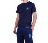 hermet Parte Sopra Maniche Corte Homewear Napoli sobre Manga, Turquesa, S Unisex Adulto