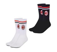 hermet Set Calze Juego de Calcetines Milan, Blanco/Negro, 39-42 Unisex Adulto