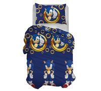 hermet Sonic, Funda nórdica Individual, Funda nórdica Individual de algodón, Juego de Funda nórdica con Funda de Almohada, 100% algodón, Producto Oficial