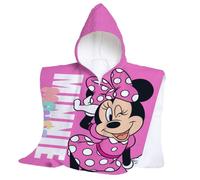 hermet Toalla de Playa con Capucha Minnie, Poncho de Playa Maxi para niño, 60 x 60 cm, Toalla de Playa o Piscina, 100% algodón Suave