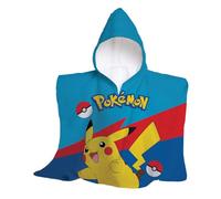 hermet, Toalla de Playa con Capucha Pokemon, Poncho de Playa Maxi para niño, 60 x 60 cm, Toalla de Playa o Piscina, 100% algodón Suave