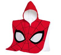 hermet Toalla de Playa con Capucha Spiderman, Poncho de Playa Maxi para niño, 60 x 60 cm, Toalla de Playa o Piscina, 100% algodón Suave