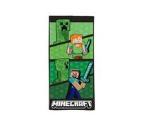 hermet, Toalla de Playa Minecraft, 70 x 140 cm, Toalla de Playa o Piscina, 100% algodón Suave, práctica y Ligera