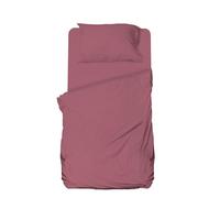 hermet Winner - Juego de sábanas de una Plaza y Media Microfibra, Malva, Juego de Cama, sábana encimera, sábana Bajera con Esquinas, Funda de Almohada