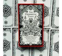 HERMETIC Baraja de Tarot Tarjetas Esotérico Contar Blanco Negro us games systems