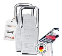 Hermetus - Juego de 2 abridores y cierres de botellas 3 en 1, abrebotellas, abrebotellas de rosca y tapón de botella, acero resistente, fabricado en Alemania, abridor de bebidas para cerveza, vino